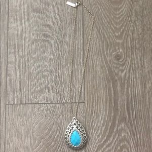 Kendra Scott Turquoise Teardrop Necklace